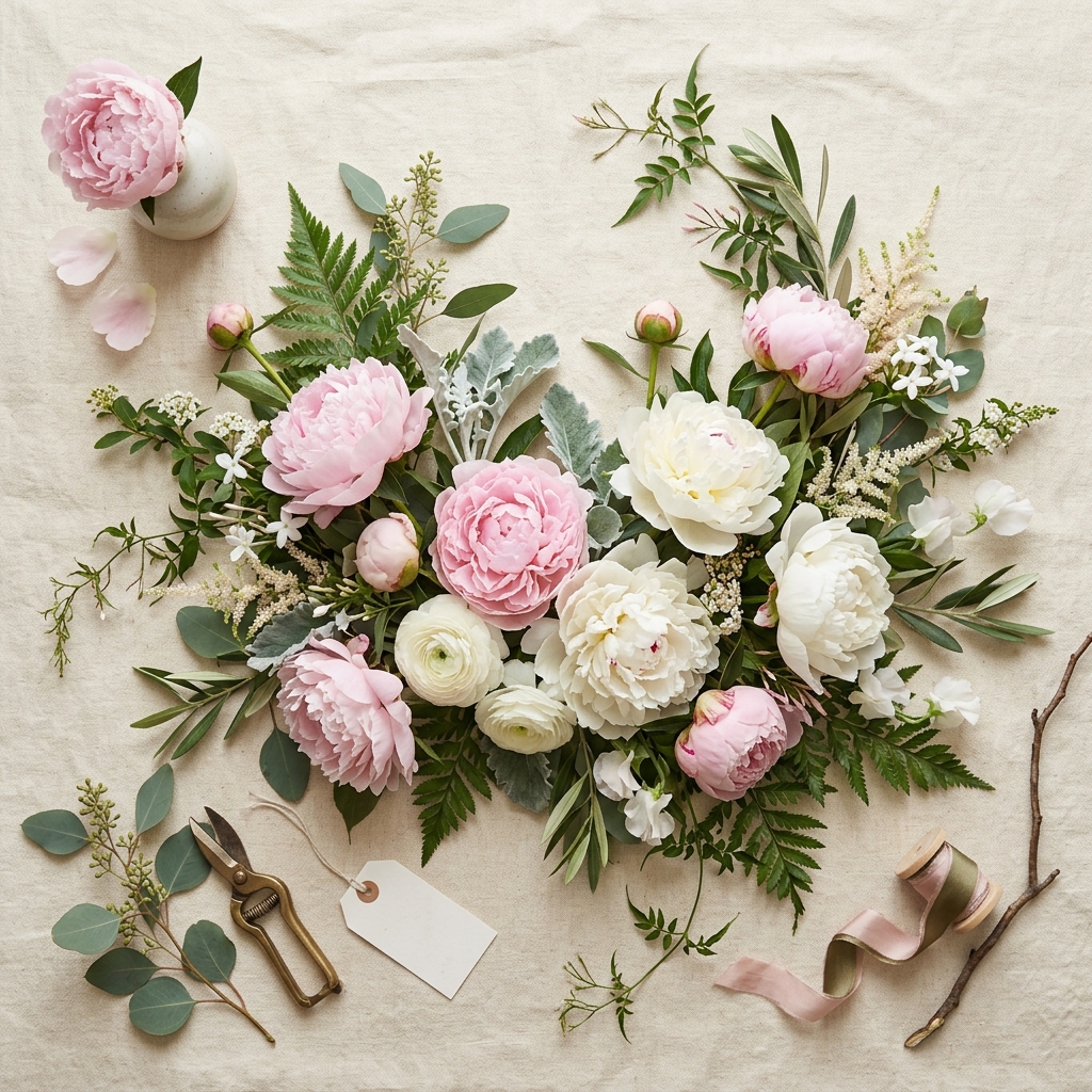 Ramo de peonías rosas para aniversario - Arte en Flores